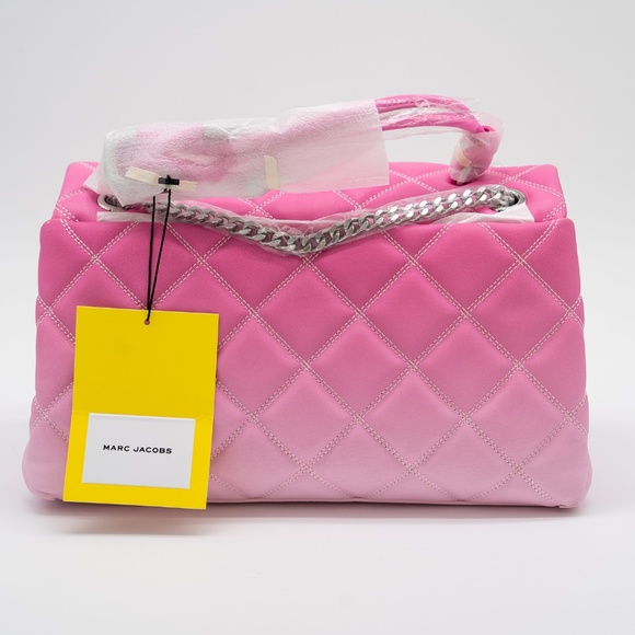 Marc Jacobs Shoulder Bag Dual Medium Chain Pink Ombre - Picture 6 of 11